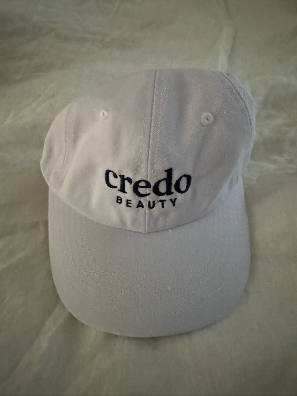 Credo Beauty White Baseball Cap